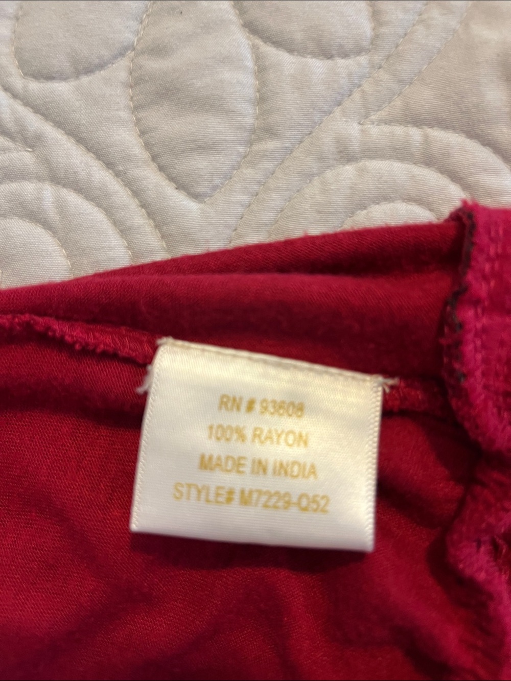 Matty M Off-Shoulder Short Sleeve Top in Wine Red with Studded Hem - Picture 6 of 8